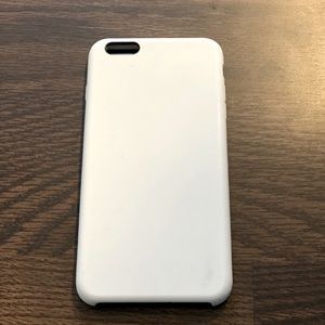 White silicone iPhone 6s case